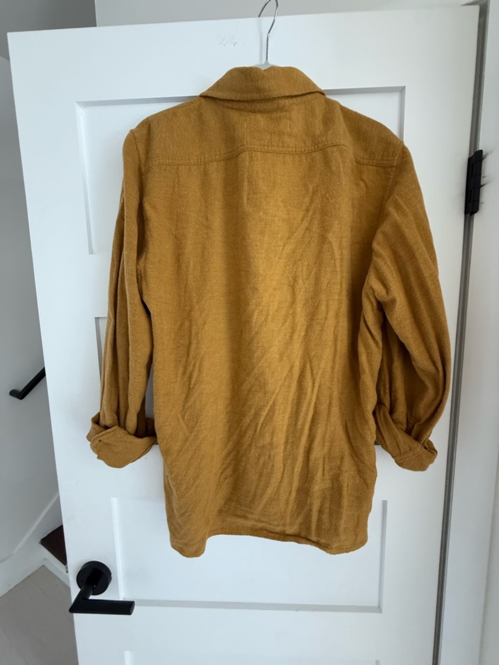 Outerknown Mustard Button-Up Shirt - Picture 2 of 4